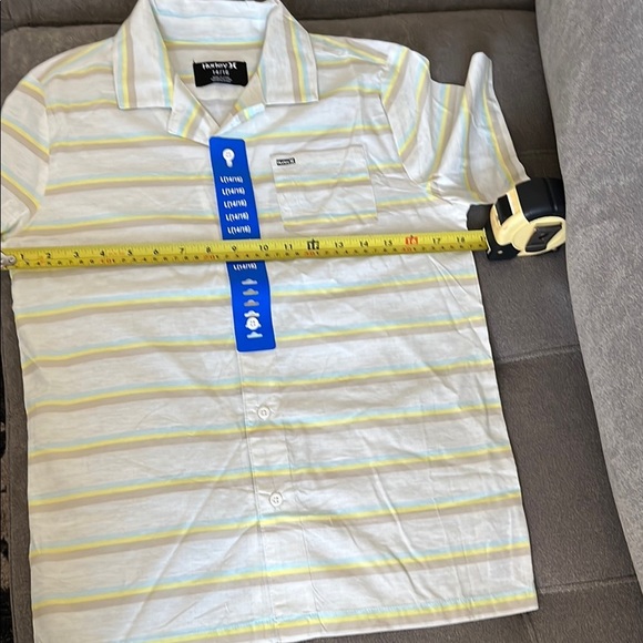 Hurley Yellow and Gray Button Down Shirt - Picture 10 of 13